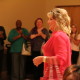 Angela Winchester walks the pink runway from the 2013 Pretty in Pink celebration. Ms. Winchester is a breast cancer survivor who works in Imaging Services at Self Regional and says she uses each day "to be a voice for breast cancer survival."