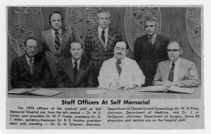 1975 Staff Officers at Self Memorial