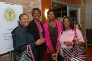 Women celebrate together at the 2011 Pretty in Pink event.