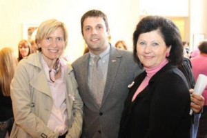 Doctors Joanna Sadurski, Brian Hunis and Lena Vician at the 2012 Pretty in Pink event at the Arts Center.