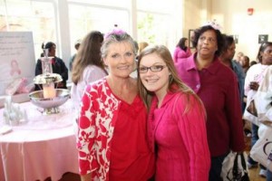 Survivor Terri and daughter at 2012 Pretty in Pink event.