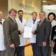 Pictured from left are: Dr. John Funke, radiation oncologist; Rep. Pinson; Dr. Brian Hunis, medical oncologist; Dr. Joanna Sadurski, medical oncologist; Pfeiffer; Dr. Lena Vician, medical oncologist; and Kendra Keeney, Administrative Director of Cardiovascular and Cancer Services at Self Regional.