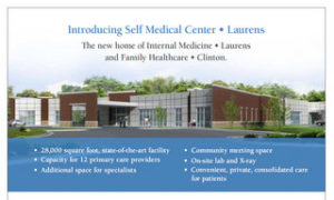 Download the Self Medical Center • Laurens handout with community events calendar and physician information (PDF).