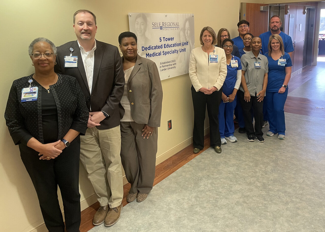 Self Regional staff at 5 Tower Education & Medical Specialty Unit dedication