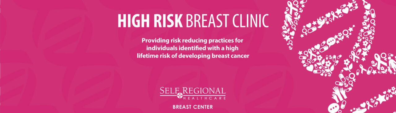High Risk Breast Clinic banner at Self Regional Breast Center