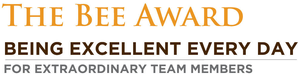 The Bee Award logo recognizing extraordinary team members for daily excellence in healthcare.