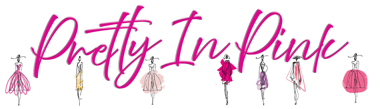 Pretty In Pink campaign logo with fashion illustrations promoting women's health awareness