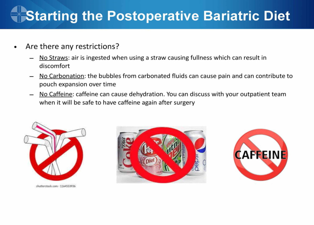 Infographic: Postoperative bariatric diet restrictions