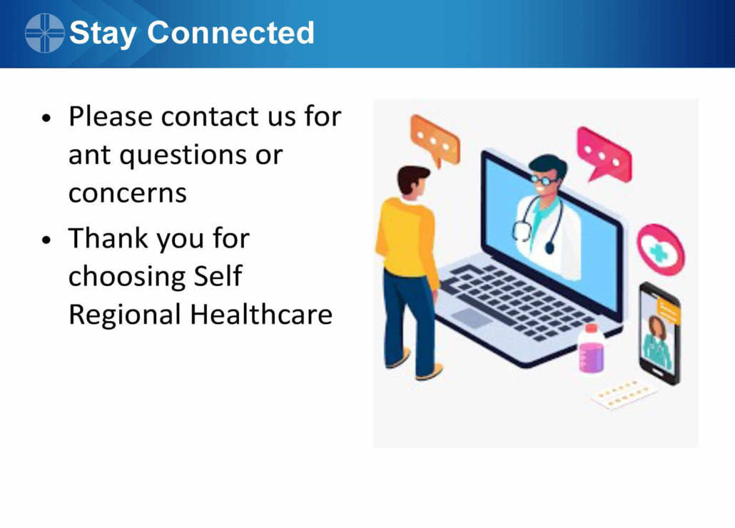 Patient consulting with doctor via laptop for telemedicine services
